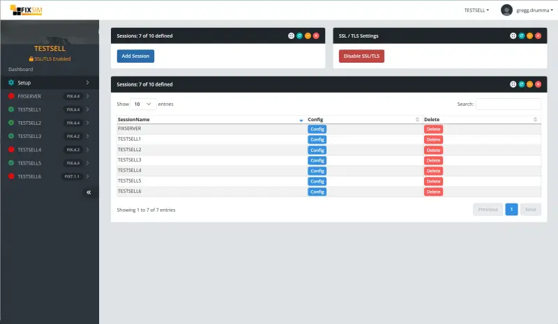 FIXSIM portal screenshot